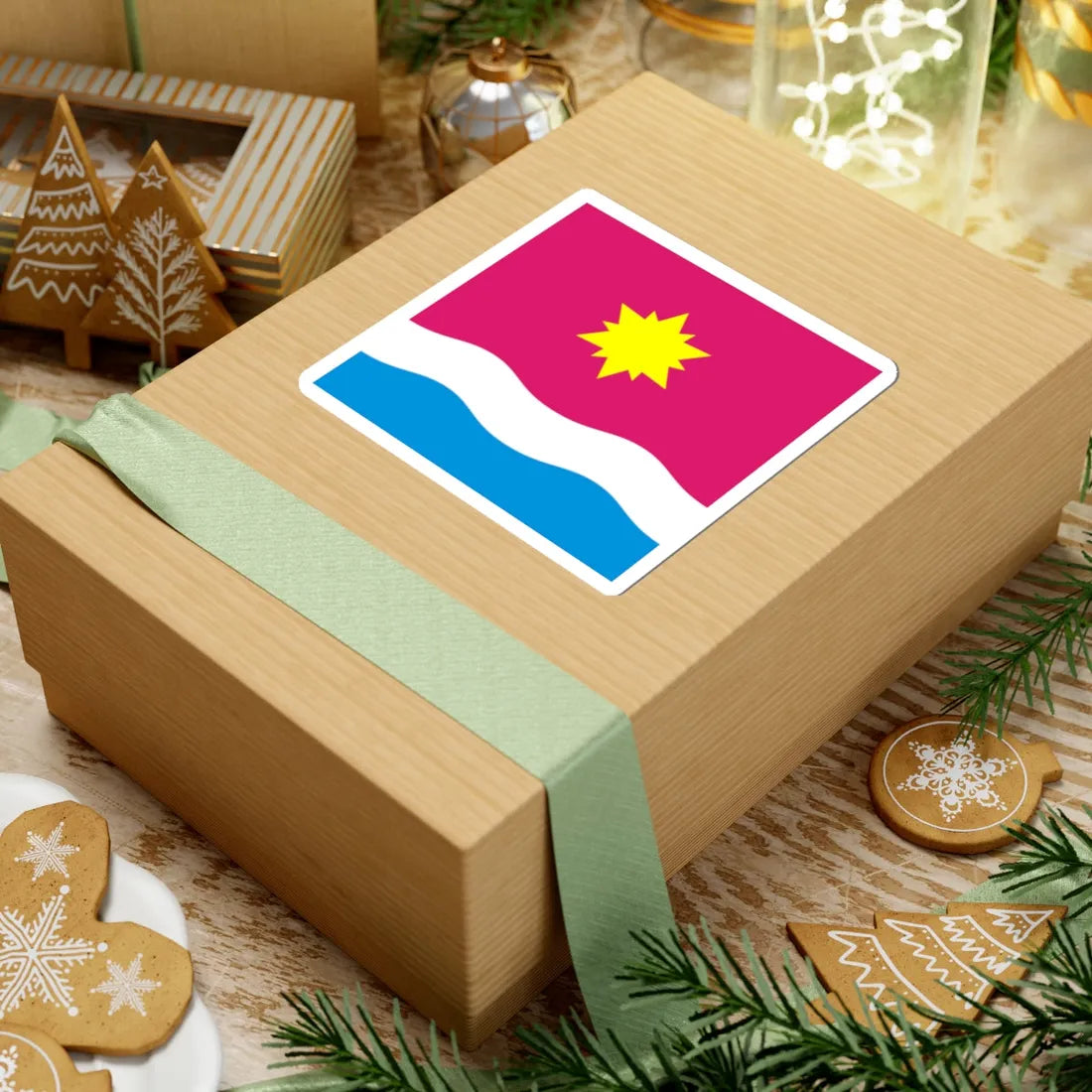 Flag of Mala Vyska (Ukraine) STICKER Vinyl Kiss-Cut Decal - The Sticker Space