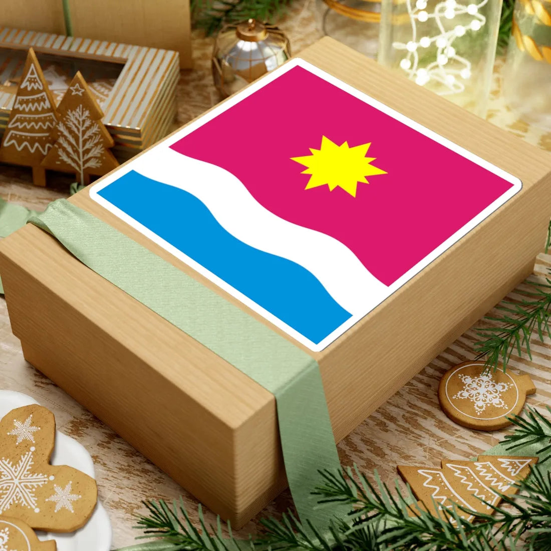 Flag of Mala Vyska (Ukraine) STICKER Vinyl Kiss-Cut Decal - The Sticker Space