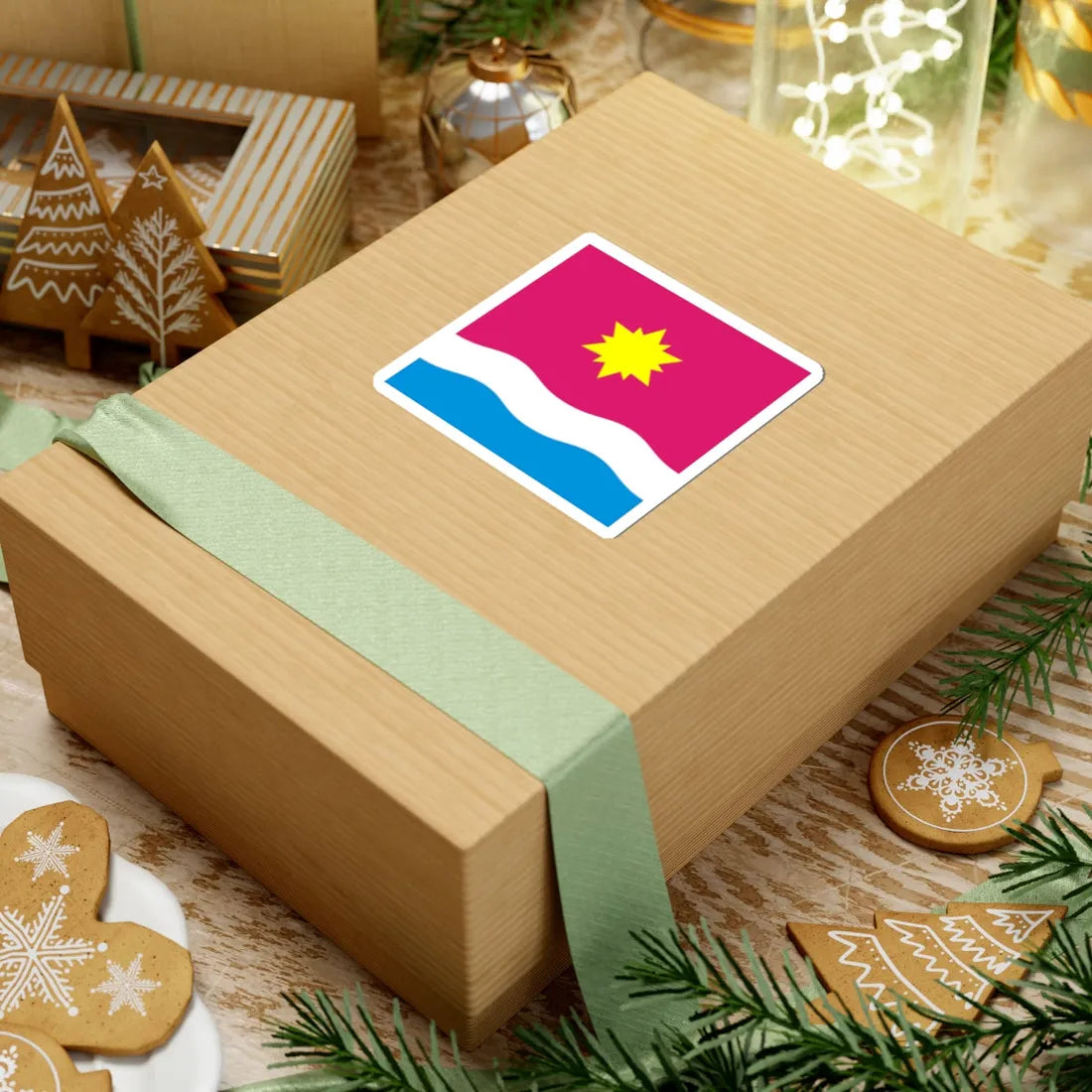 Flag of Mala Vyska (Ukraine) STICKER Vinyl Kiss-Cut Decal - The Sticker Space