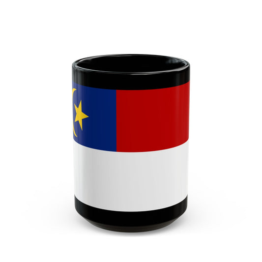 Flag of Malacca Malaysia - Black Coffee Mug-15oz-The Sticker Space