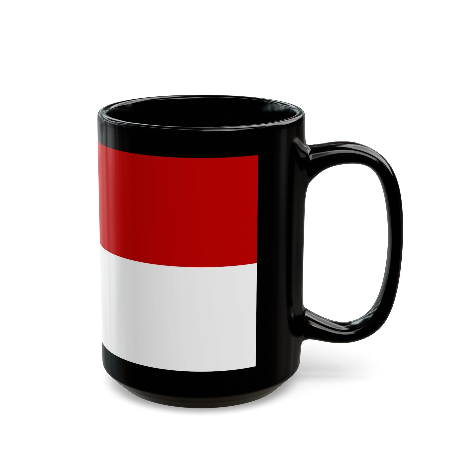 Flag of Malacca Malaysia - Black Coffee Mug-The Sticker Space