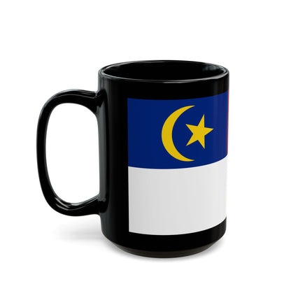 Flag of Malacca Malaysia - Black Coffee Mug-The Sticker Space