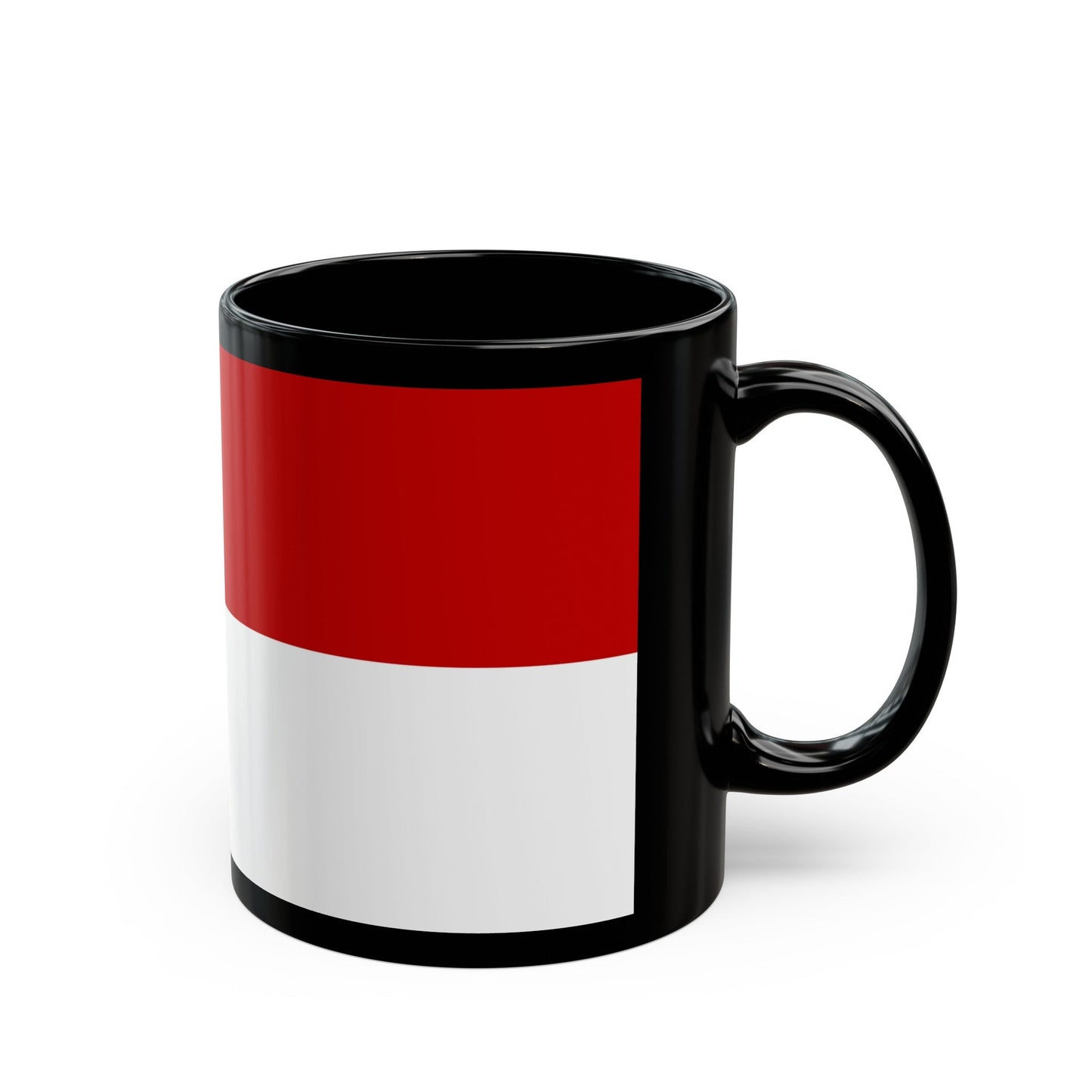 Flag of Malacca Malaysia - Black Coffee Mug-The Sticker Space