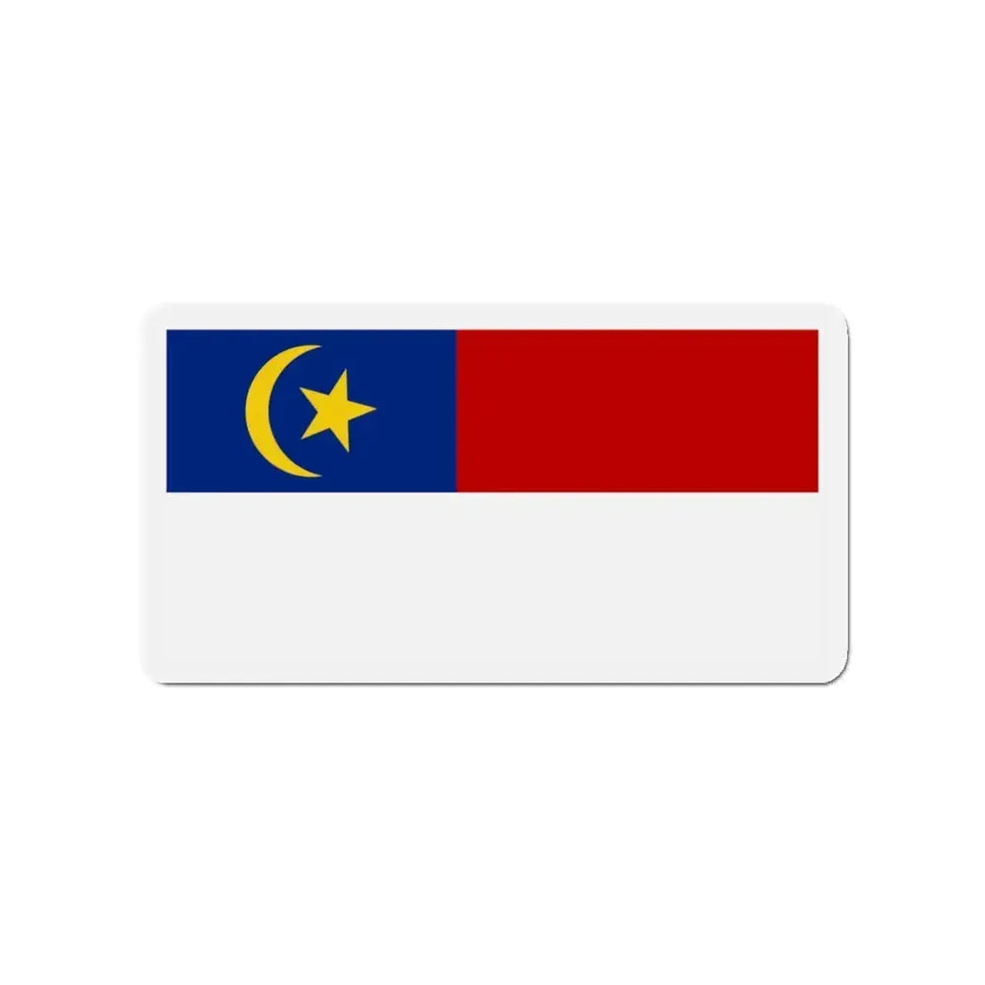 Flag of Malacca Malaysia - Refrigerator Magnet 3 Inch - The Sticker Space
