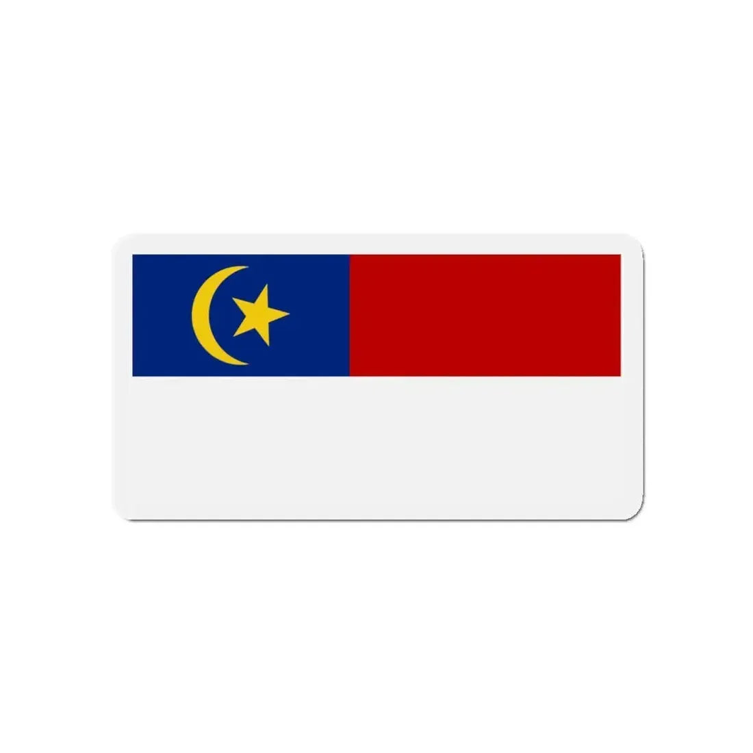 Flag of Malacca Malaysia - Refrigerator Magnet 4 Inch - The Sticker Space