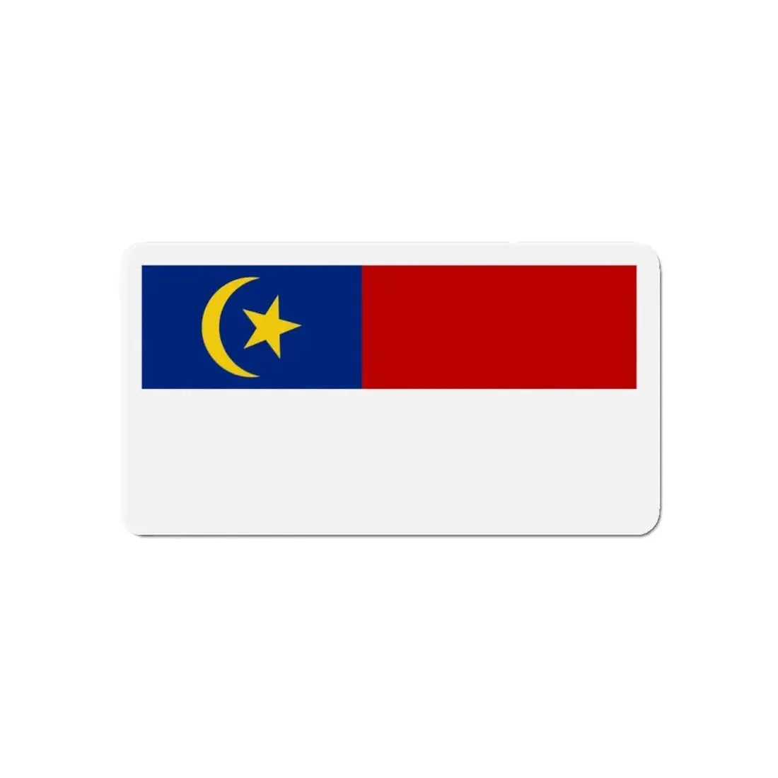 Flag of Malacca Malaysia - Refrigerator Magnet 5 Inch - The Sticker Space