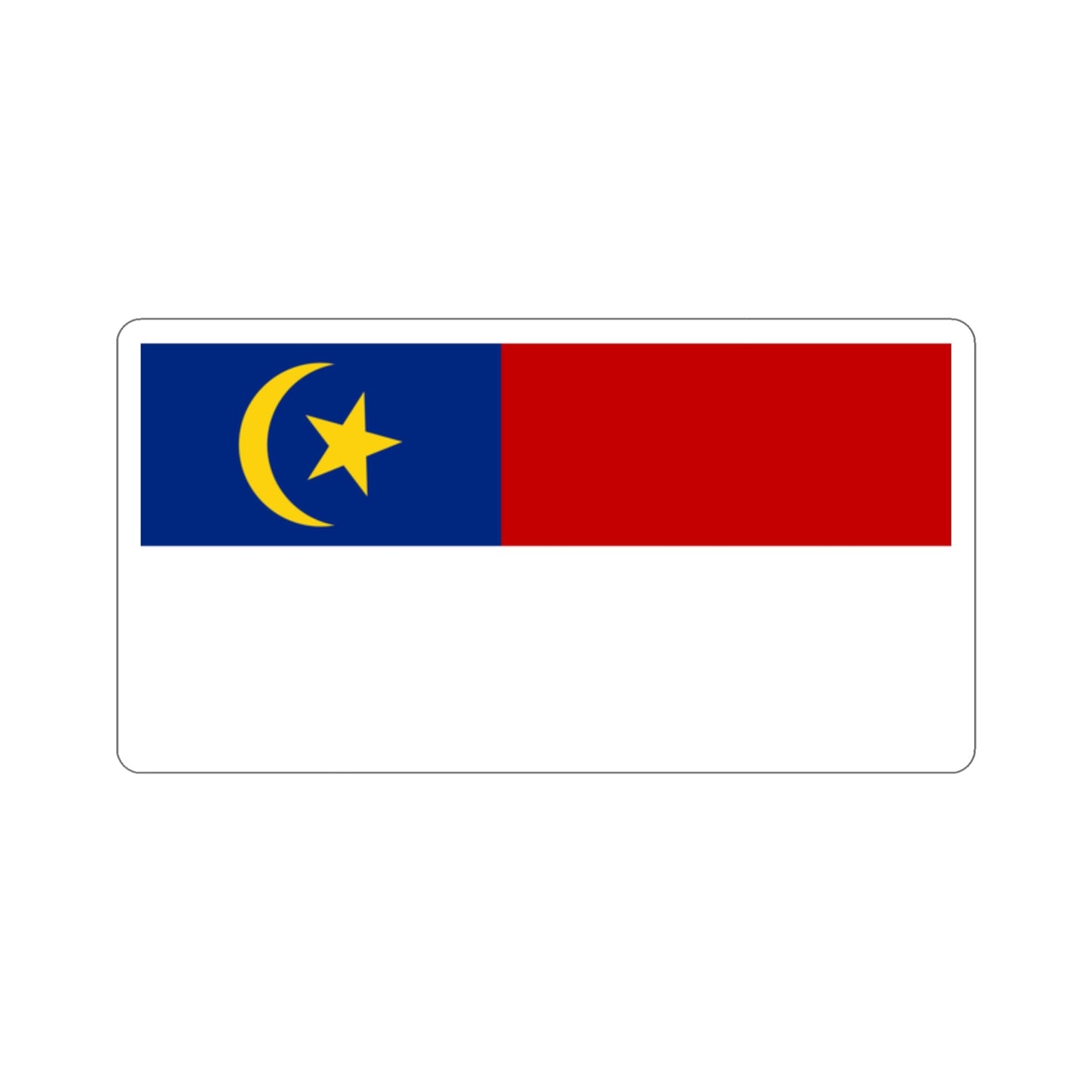 Flag of Malacca Malaysia STICKER Vinyl Die-Cut Decal-2 Inch-The Sticker Space