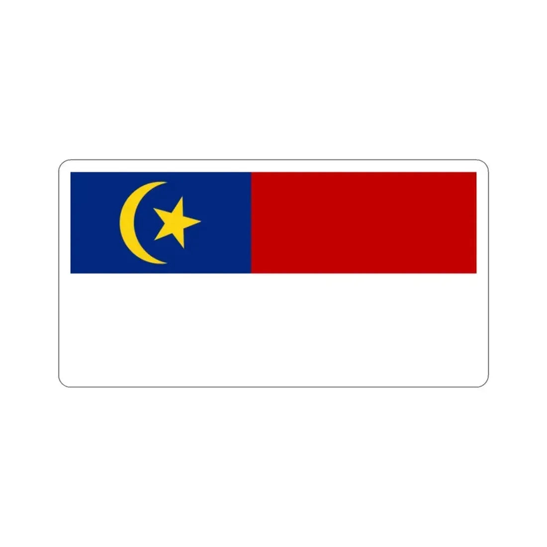 Flag of Malacca Malaysia STICKER Vinyl Die-Cut Decal 2 Inch - The Sticker Space