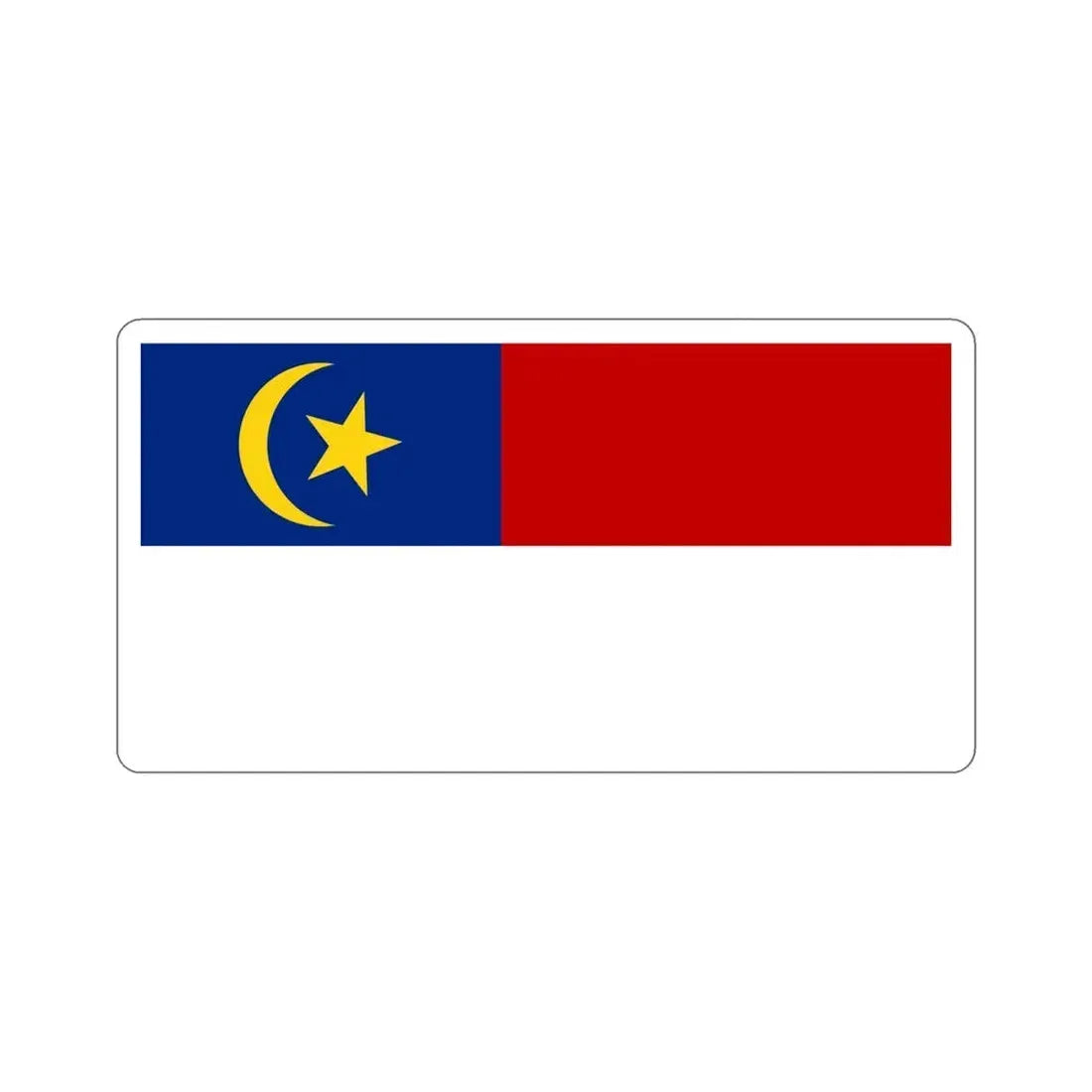 Flag of Malacca Malaysia STICKER Vinyl Die-Cut Decal 5 Inch - The Sticker Space