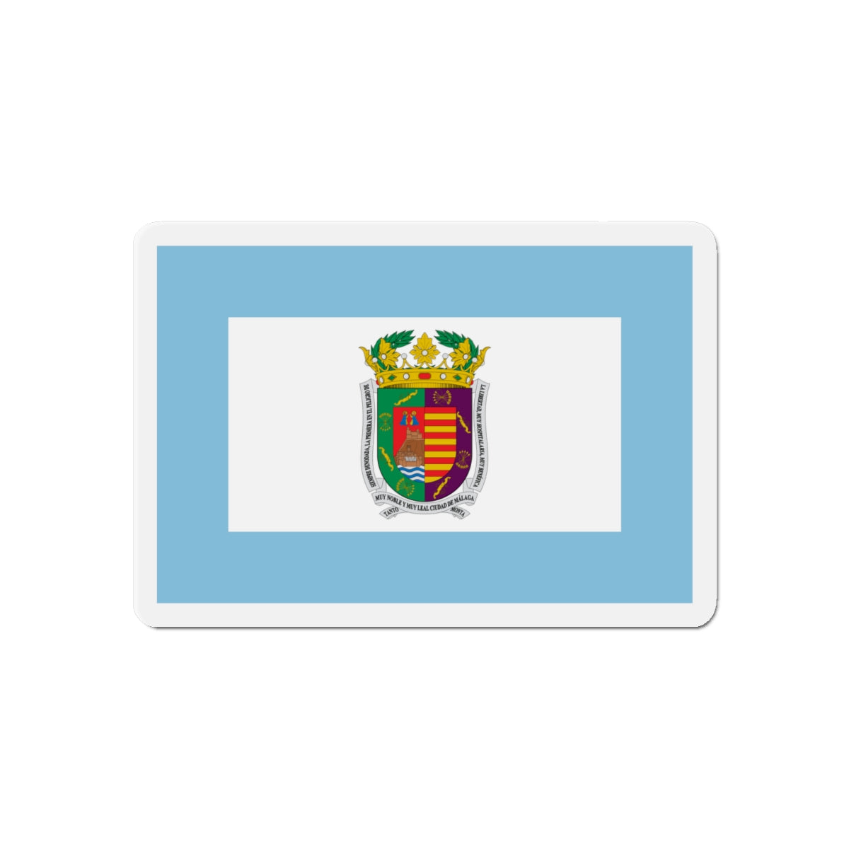 Flag of Málaga Spain - Die-Cut Magnet-6 × 6"-The Sticker Space