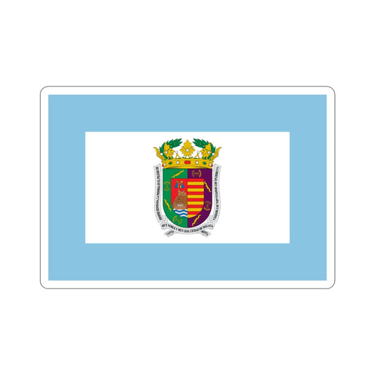 Flag of Málaga Spain STICKER Vinyl Die-Cut Decal-6 Inch-The Sticker Space