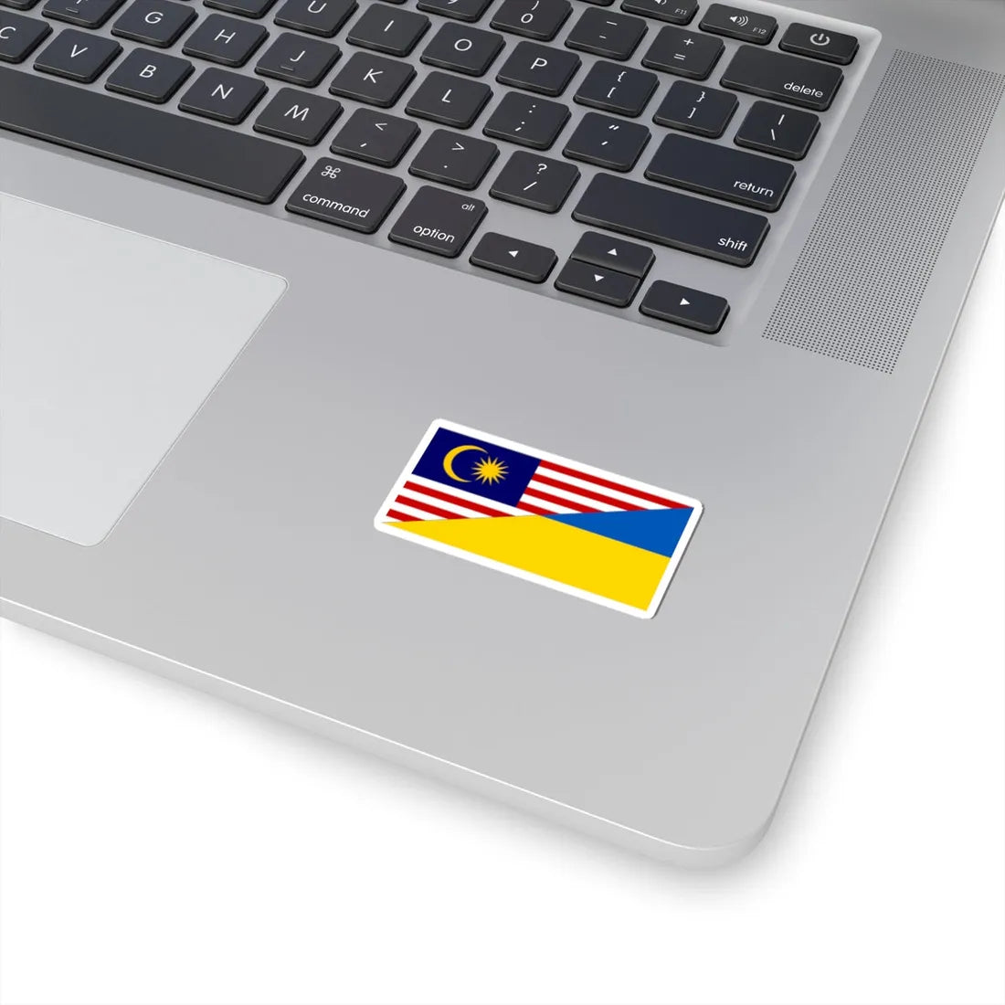 Flag of Malaysia and Ukraine (Malaysia) STICKER Vinyl Kiss-Cut Decal - The Sticker Space