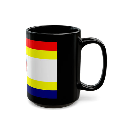 Flag of Malbork Poland - Black Coffee Mug-The Sticker Space