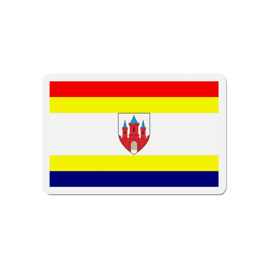 Flag of Malbork Poland - Die-Cut Magnet-6 × 6"-The Sticker Space