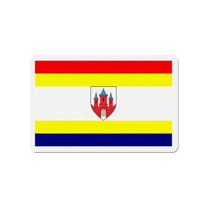 Flag of Malbork Poland - Refrigerator Magnet 3 Inch - The Sticker Space