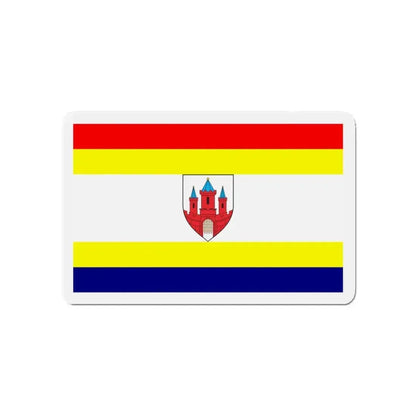 Flag of Malbork Poland - Refrigerator Magnet 4 Inch - The Sticker Space
