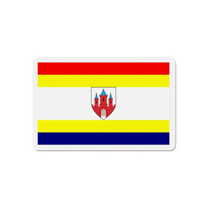 Flag of Malbork Poland - Refrigerator Magnet 5 Inch - The Sticker Space