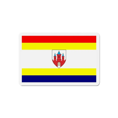 Flag of Malbork Poland - Refrigerator Magnet 6 Inch - The Sticker Space