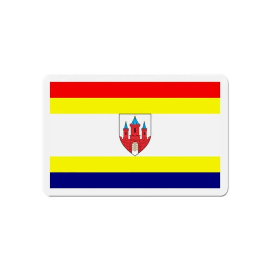 Flag of Malbork Poland - Refrigerator Magnet 6 Inch - The Sticker Space