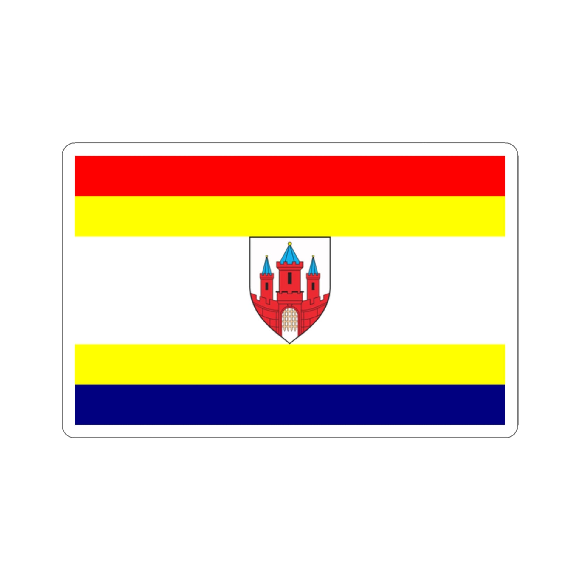 Flag of Malbork Poland STICKER Vinyl Die-Cut Decal-2 Inch-The Sticker Space