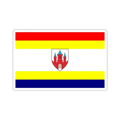 Flag of Malbork Poland STICKER Vinyl Die-Cut Decal 3 Inch - The Sticker Space