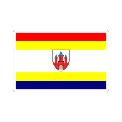 Flag of Malbork Poland STICKER Vinyl Die-Cut Decal-4 Inch-The Sticker Space