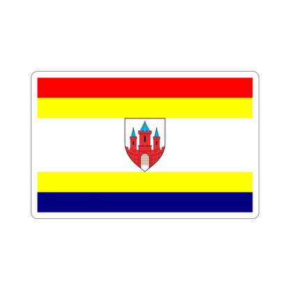 Flag of Malbork Poland STICKER Vinyl Die-Cut Decal-5 Inch-The Sticker Space