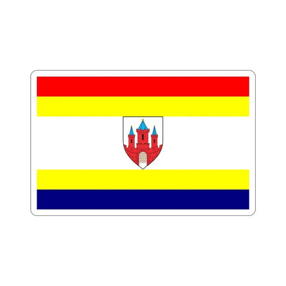 Flag of Malbork Poland STICKER Vinyl Die-Cut Decal 5 Inch - The Sticker Space