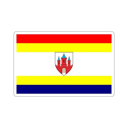 Flag of Malbork Poland STICKER Vinyl Die-Cut Decal 5 Inch - The Sticker Space
