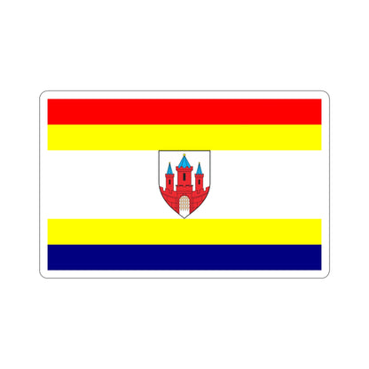 Flag of Malbork Poland STICKER Vinyl Die-Cut Decal-6 Inch-The Sticker Space