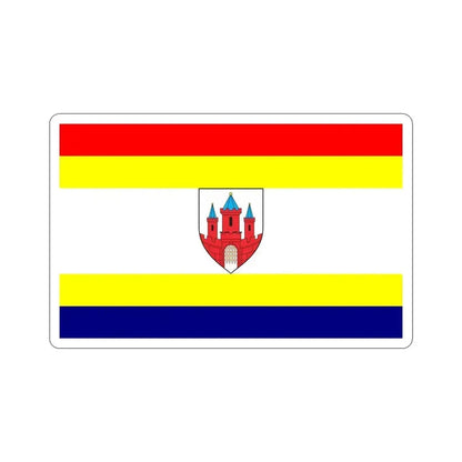 Flag of Malbork Poland STICKER Vinyl Die-Cut Decal 6 Inch - The Sticker Space