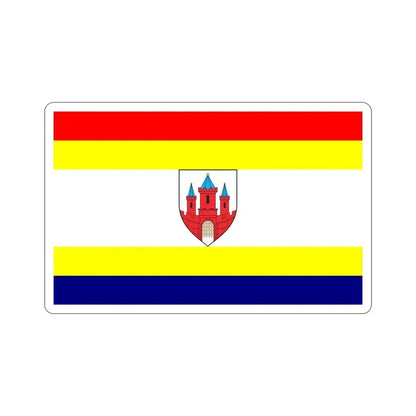 Flag of Malbork Poland STICKER Vinyl Die-Cut Decal 6 Inch - The Sticker Space