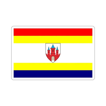 Flag of Malbork Poland STICKER Vinyl Die-Cut Decal - The Sticker Space