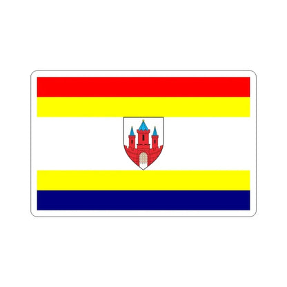Flag of Malbork Poland STICKER Vinyl Die-Cut Decal - The Sticker Space