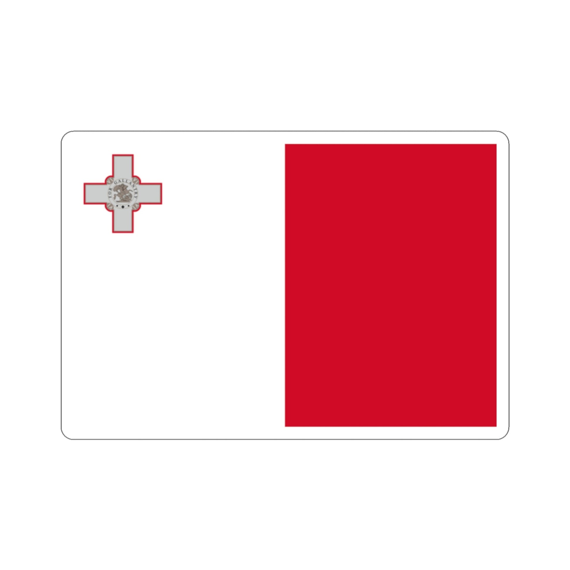 Flag of Malta STICKER Vinyl Die-Cut Decal-2 Inch-The Sticker Space