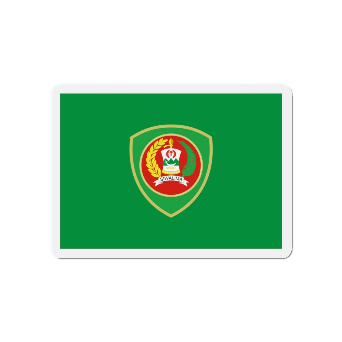 Flag of Maluku Indonesia - Die-Cut Magnet-4" x 4"-The Sticker Space