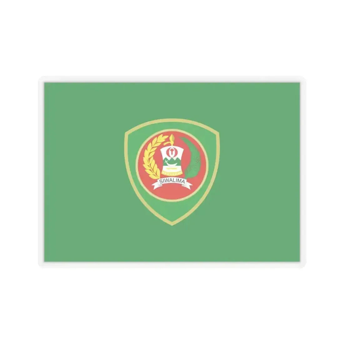 Flag of Maluku Indonesia - STICKER Vinyl Kiss-Cut Decal 4 Inch Transparent - The Sticker Space