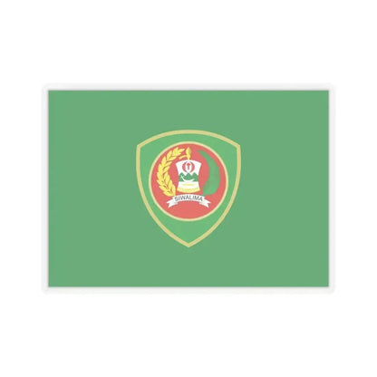 Flag of Maluku Indonesia - STICKER Vinyl Kiss-Cut Decal 4 Inch Transparent - The Sticker Space