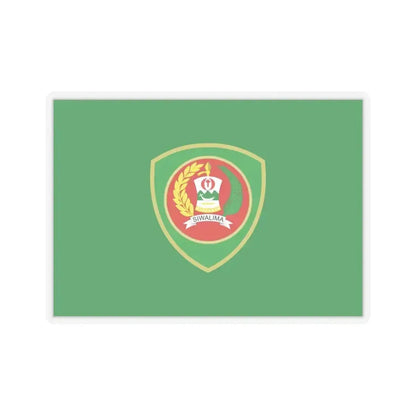 Flag of Maluku Indonesia - STICKER Vinyl Kiss-Cut Decal 6 Inch Transparent - The Sticker Space