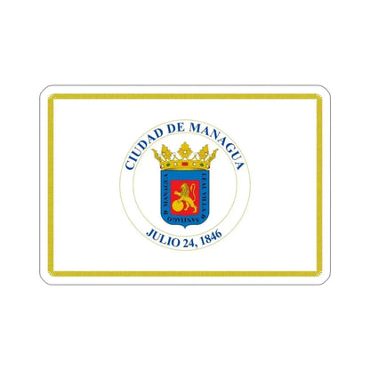 Flag of Managua, Nicaragua STICKER Vinyl Die-Cut Decal - The Sticker Space
