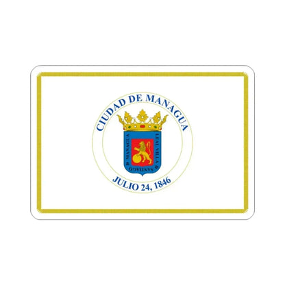 Flag of Managua, Nicaragua STICKER Vinyl Die-Cut Decal - The Sticker Space
