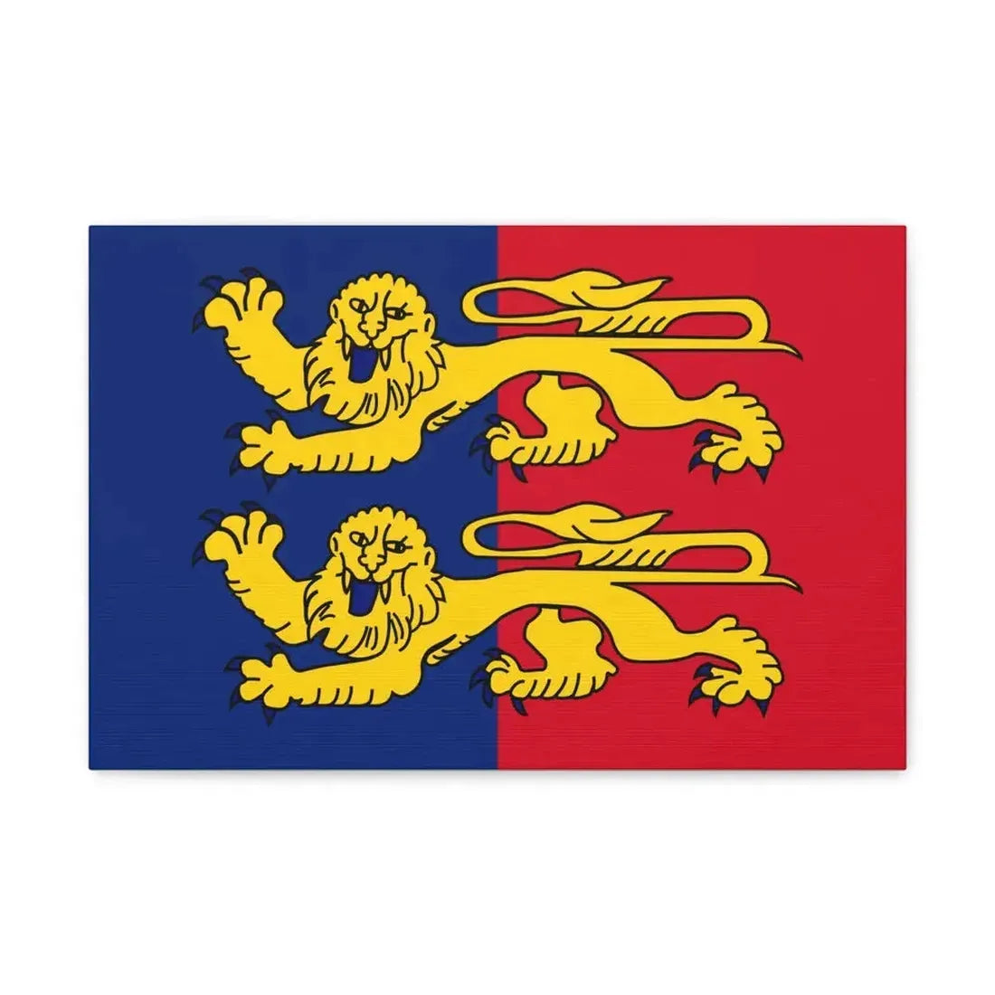 Flag of Manche France 2 - Canvas Wall Art 18″ x 12″ 1.25" - The Sticker Space