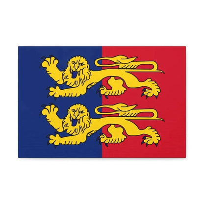 Flag of Manche France 2 - Canvas Wall Art 18″ x 12″ 1.25" - The Sticker Space