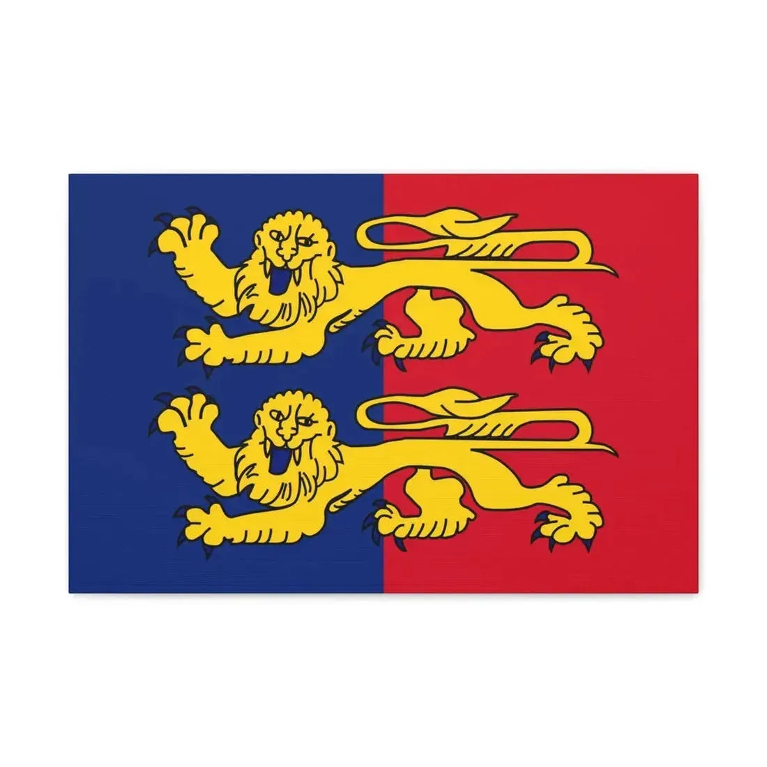 Flag of Manche France 2 - Canvas Wall Art 24″ x 16″ 1.25" - The Sticker Space