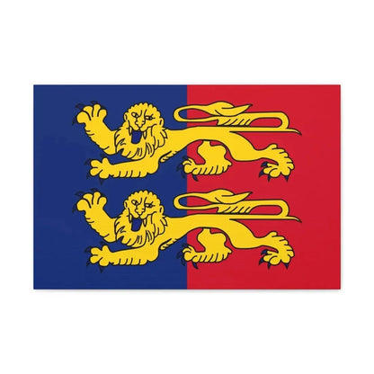 Flag of Manche France 2 - Canvas Wall Art 24″ x 16″ 1.25" - The Sticker Space