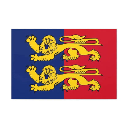 Flag of Manche France 2 - Canvas Wall Art 30" x 20" 1.25" - The Sticker Space