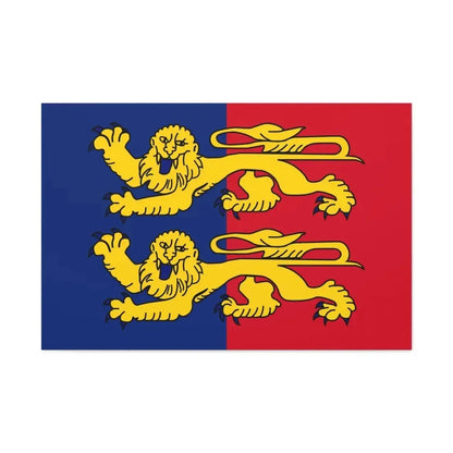 Flag of Manche France 2 - Canvas Wall Art 36" x 24" 1.25" - The Sticker Space