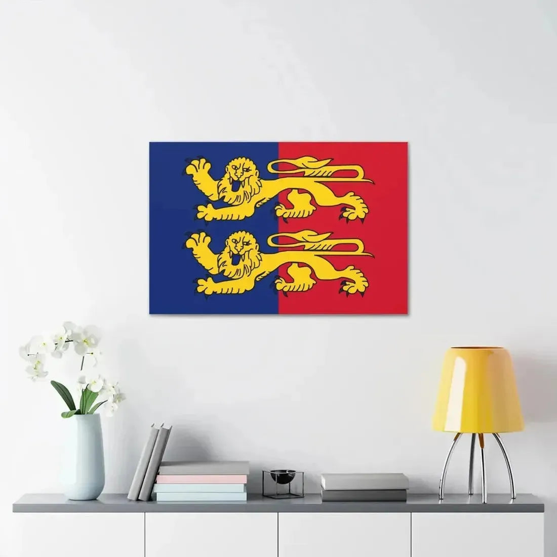 Flag of Manche France 2 - Canvas Wall Art - The Sticker Space