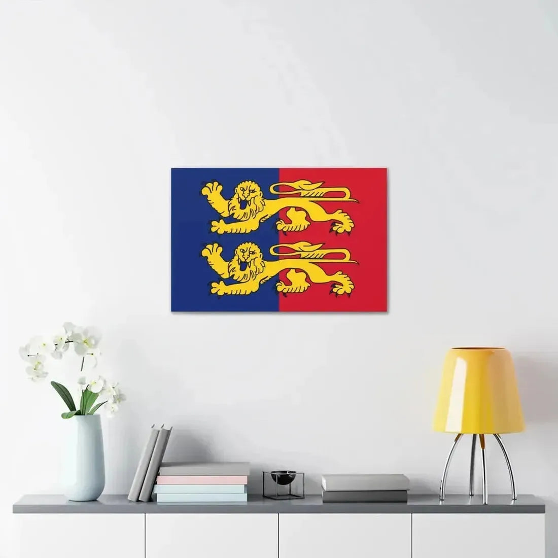 Flag of Manche France 2 - Canvas Wall Art - The Sticker Space