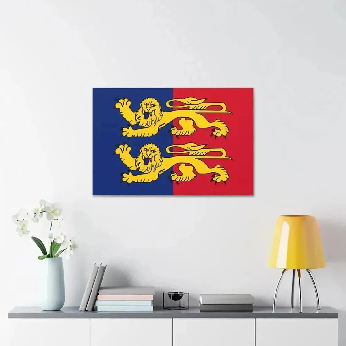 Flag of Manche France 2 - Canvas Wall Art - The Sticker Space
